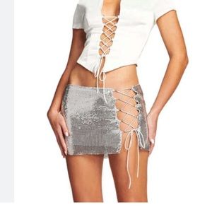 iamgia leilani sequin mini skirt